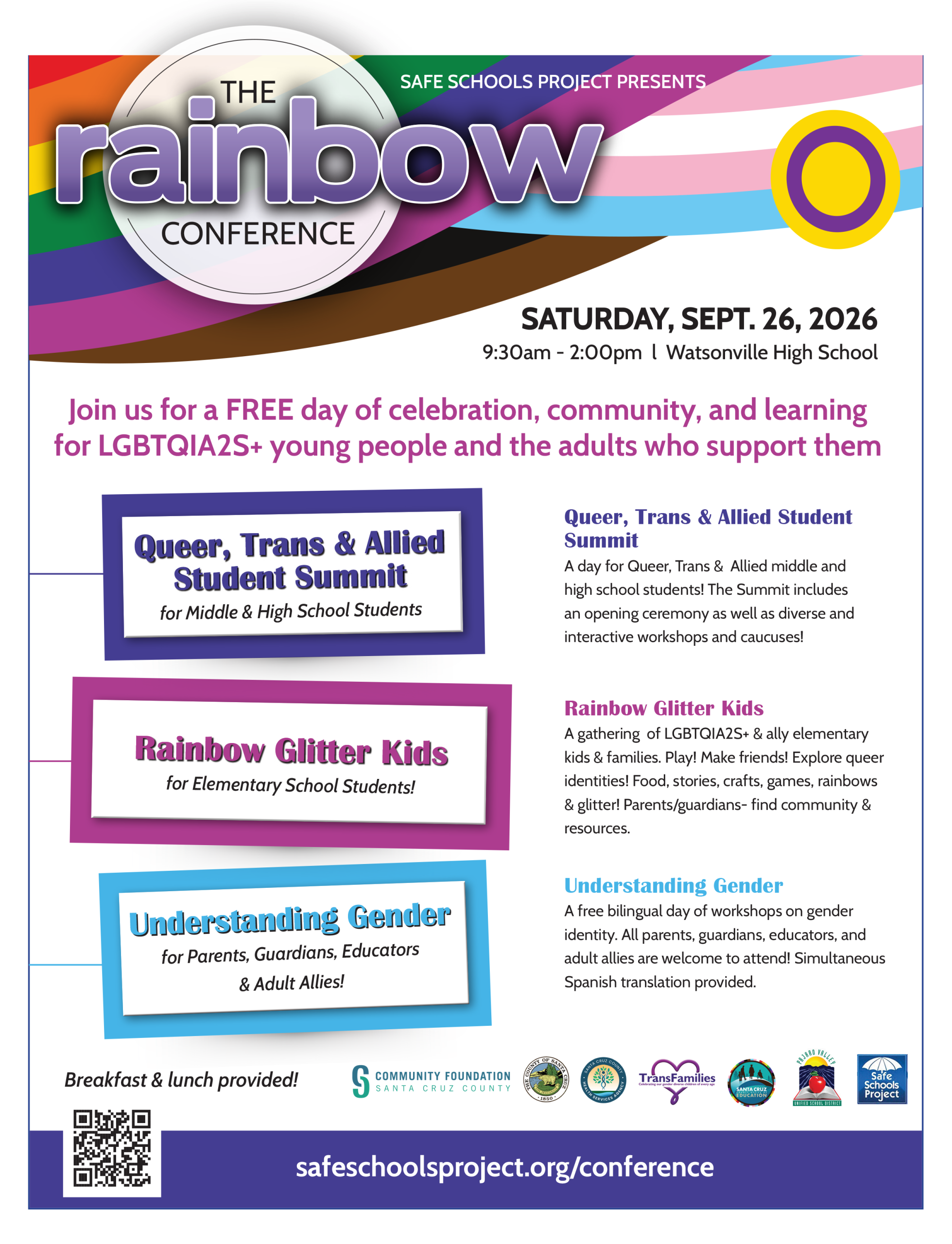 Rainbow Conference 2026 Flyer English